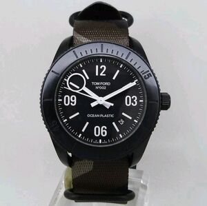 Tom Ford Black and Camo Men's Watch